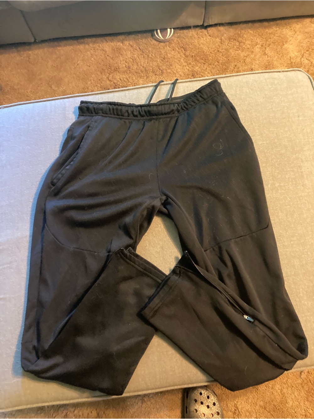 Men’s Black Drawstring Active Jogger Pants